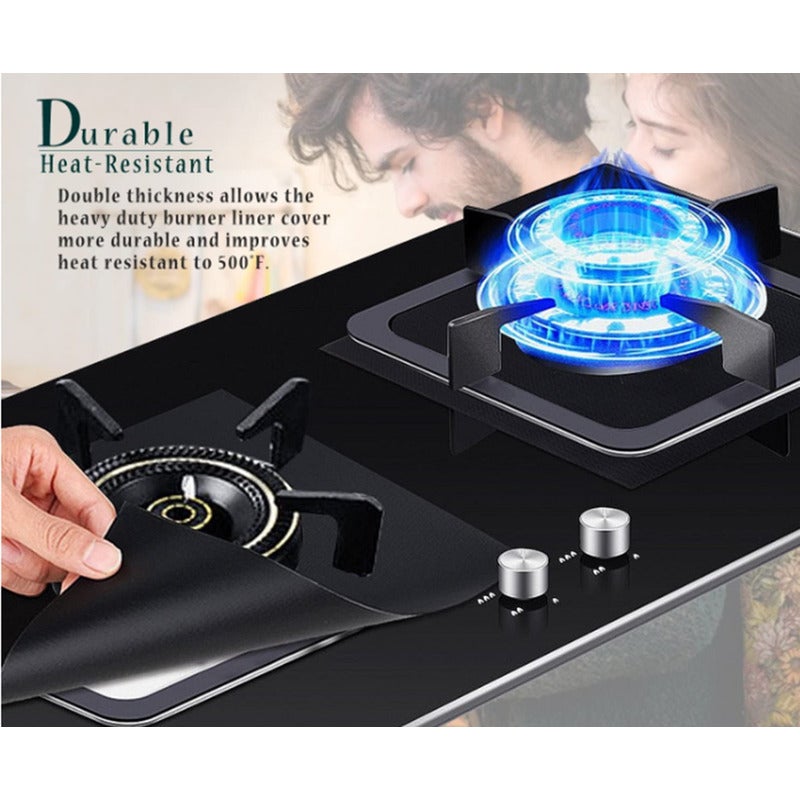 Stove Burner Covers Reusable Gas Range Protectorsnon Stick Stovetop Liner Size 10.6 Inchx Inchbpa Free Heat Resistant8 P
