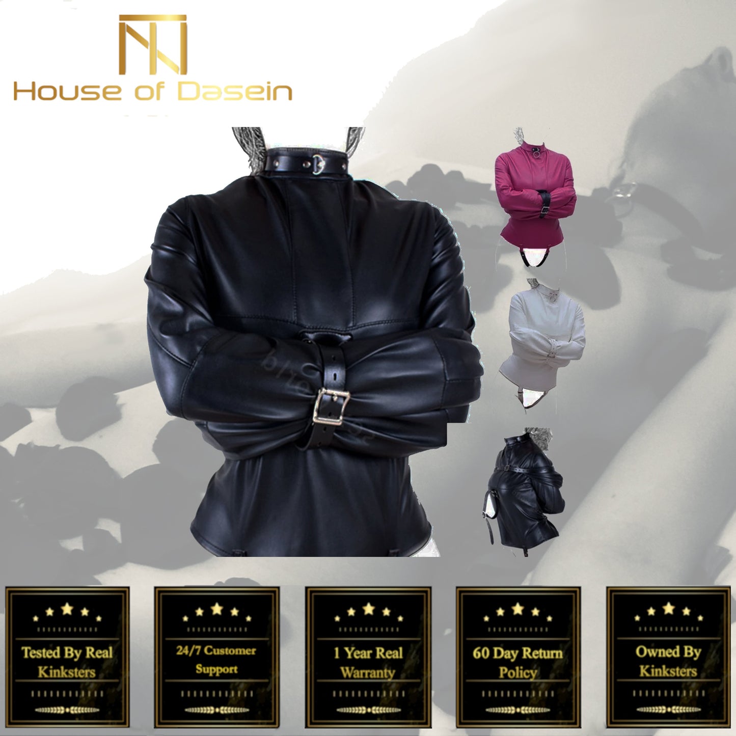 1 Sets of House Of Dasein 1 Sets Straitjacket Body Harness Bdsm Restraints