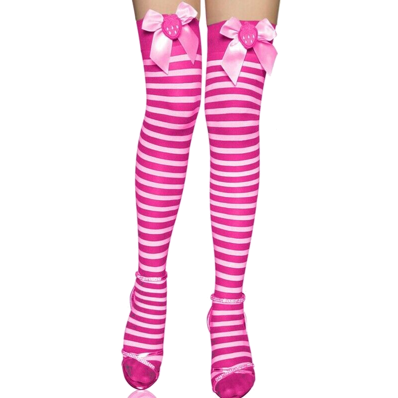 Strawberry Striped Stockings