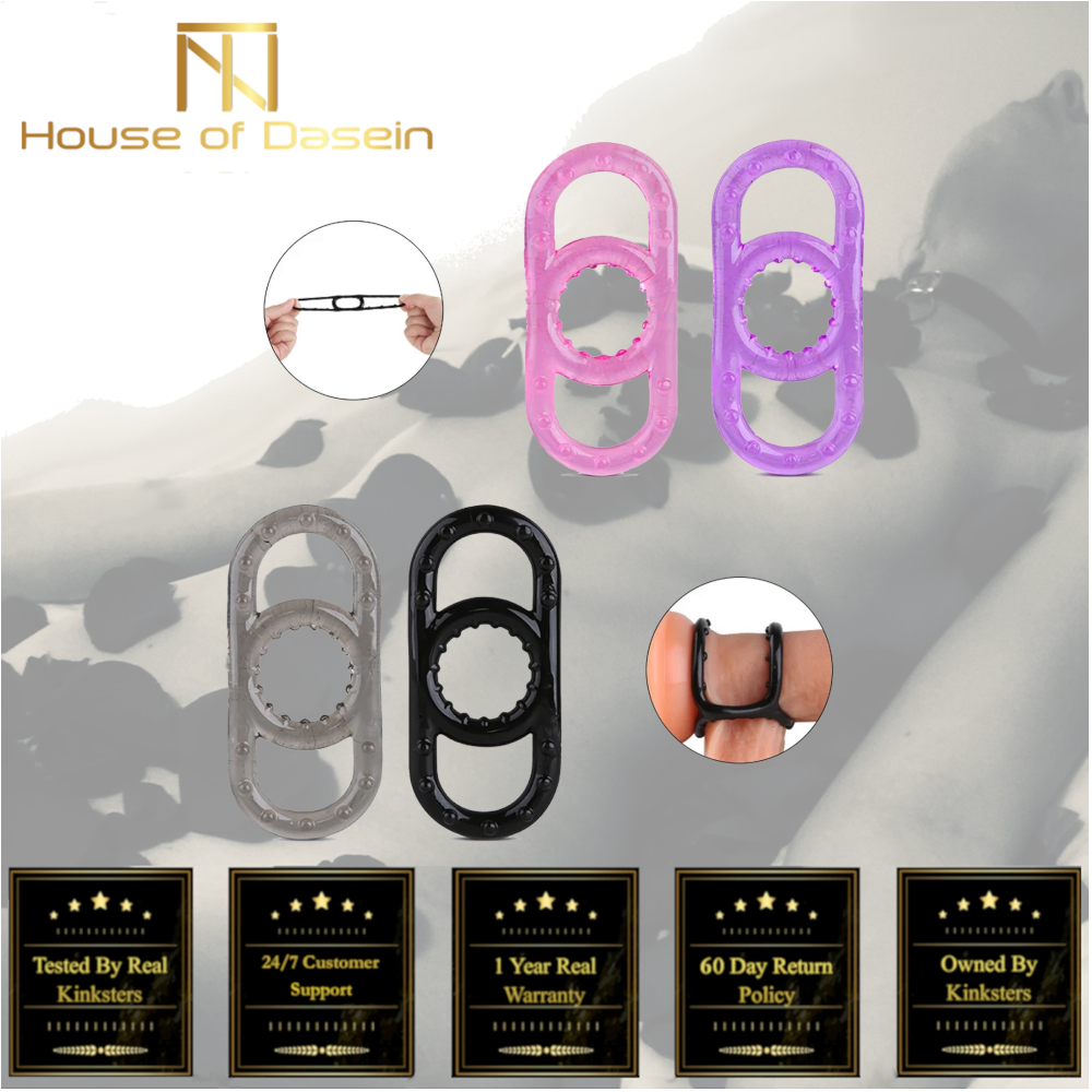 Stretchy Silicone Penis Cock And Balls Ring Erection Enhancer Men