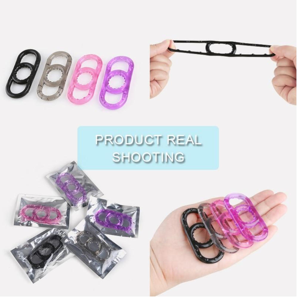 Stretchy Silicone Penis Cock And Balls Ring Erection Enhancer Men