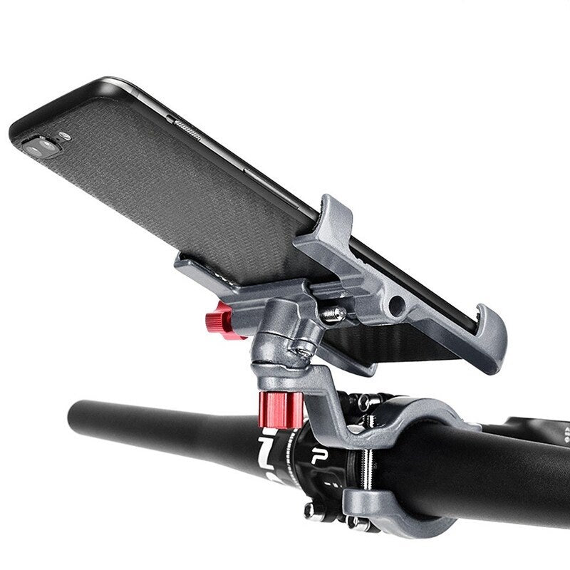 Strong Aluminum Alloy Bike Phone Mount Bicycle Motorcycle Holder Titanium