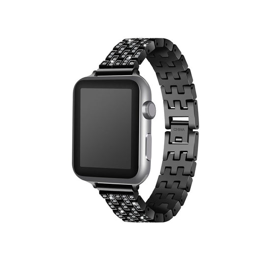 Stylish Shiny Belt Solid Stainless Steel Chain Strap For Apple Watch5 4 3 2 1