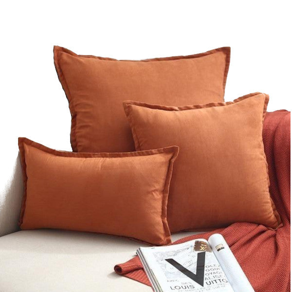 Suede Throw Pillows Cushion Covers Comfortable Decor