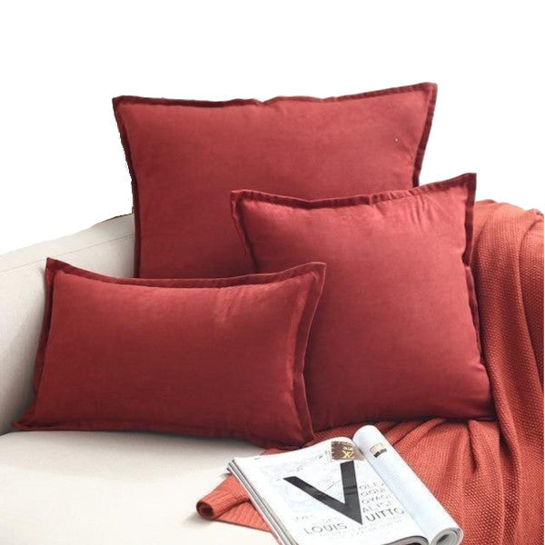 Suede Throw Pillows Cushion Covers Comfortable Decor