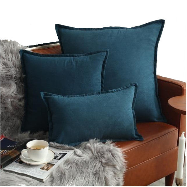 Suede Throw Pillows Cushion Covers Comfortable Decor