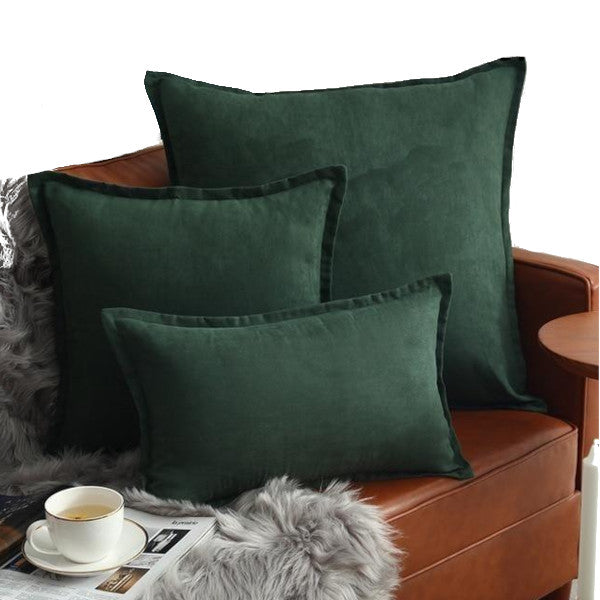 Suede Throw Pillows Cushion Covers Comfortable Decor