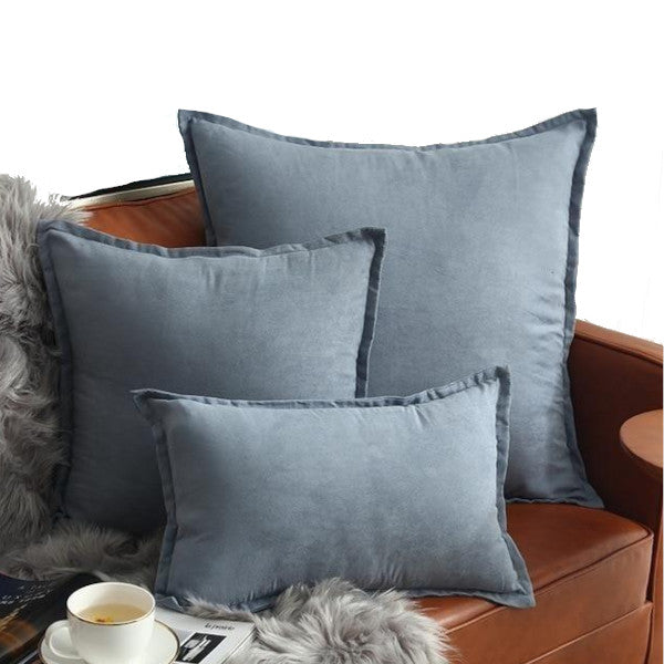 Suede Throw Pillows Cushion Covers Comfortable Decor
