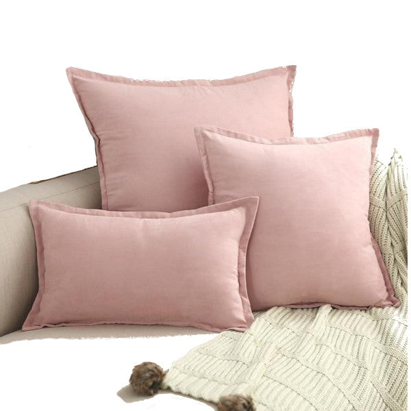 Suede Throw Pillows Cushion Covers Comfortable Decor