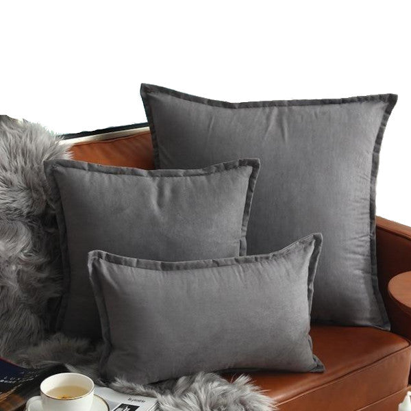 Suede Throw Pillows Cushion Covers Comfortable Decor
