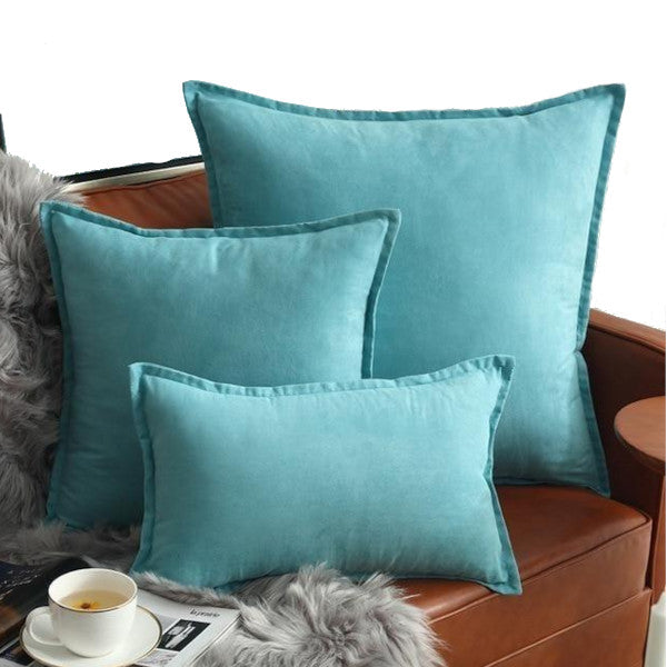 Suede Throw Pillows Cushion Covers Comfortable Decor