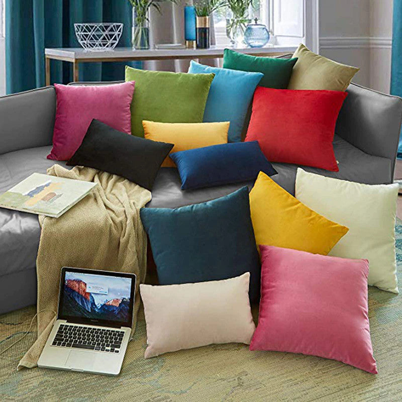Suede Throw Pillows Cushion Covers Comfortable Decor