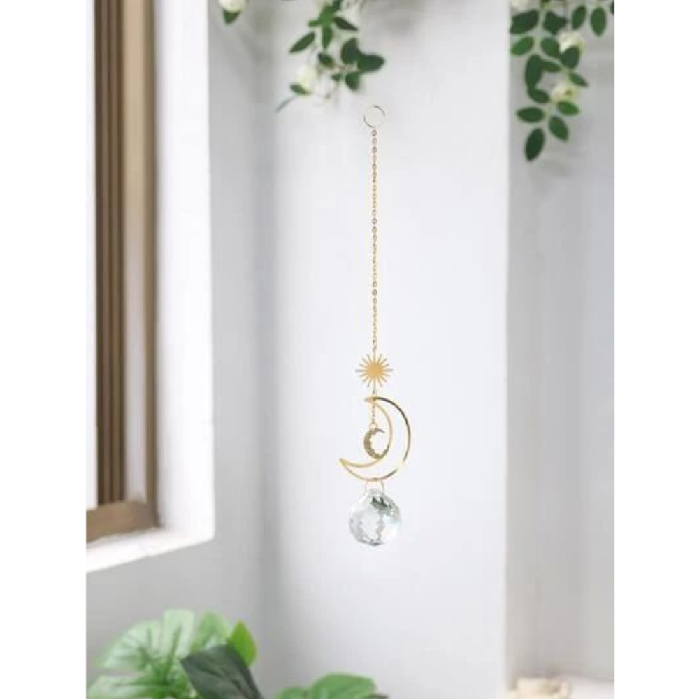 Suncatcher Pendant Eye Catching Decorative Glass Faux Crystal Rainbow Prism Home Decoration