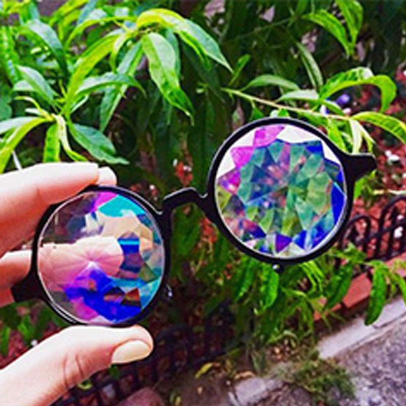 Sunglasses Kaleidoscope Psychedelic Rainbow Glasses Prism Refraction Goggles For Festivals