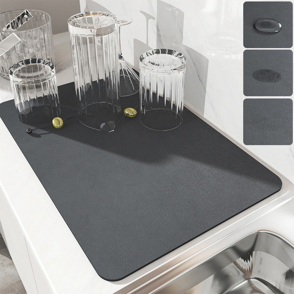 Super Absorbent Drainer Placemat For Kitchen - 2 Colors
