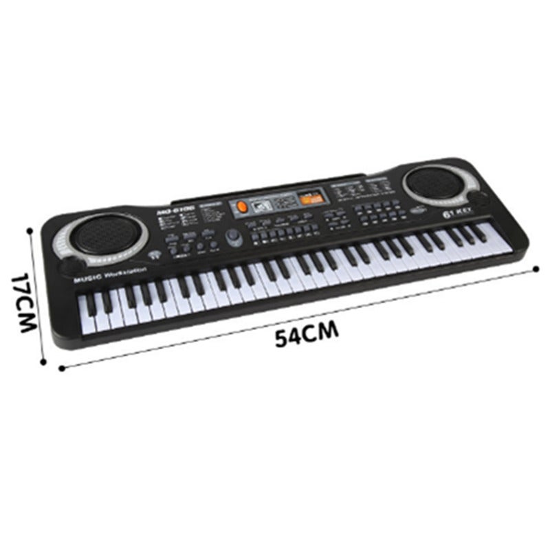 61 Keys Electronic Piano With Microphone Multi Functional Music Toys Suitable For Children 8 Years Old