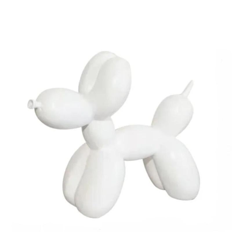 Figurine Nordic Balloon Dog White Small Resin Sculptures For Living Room Decor
