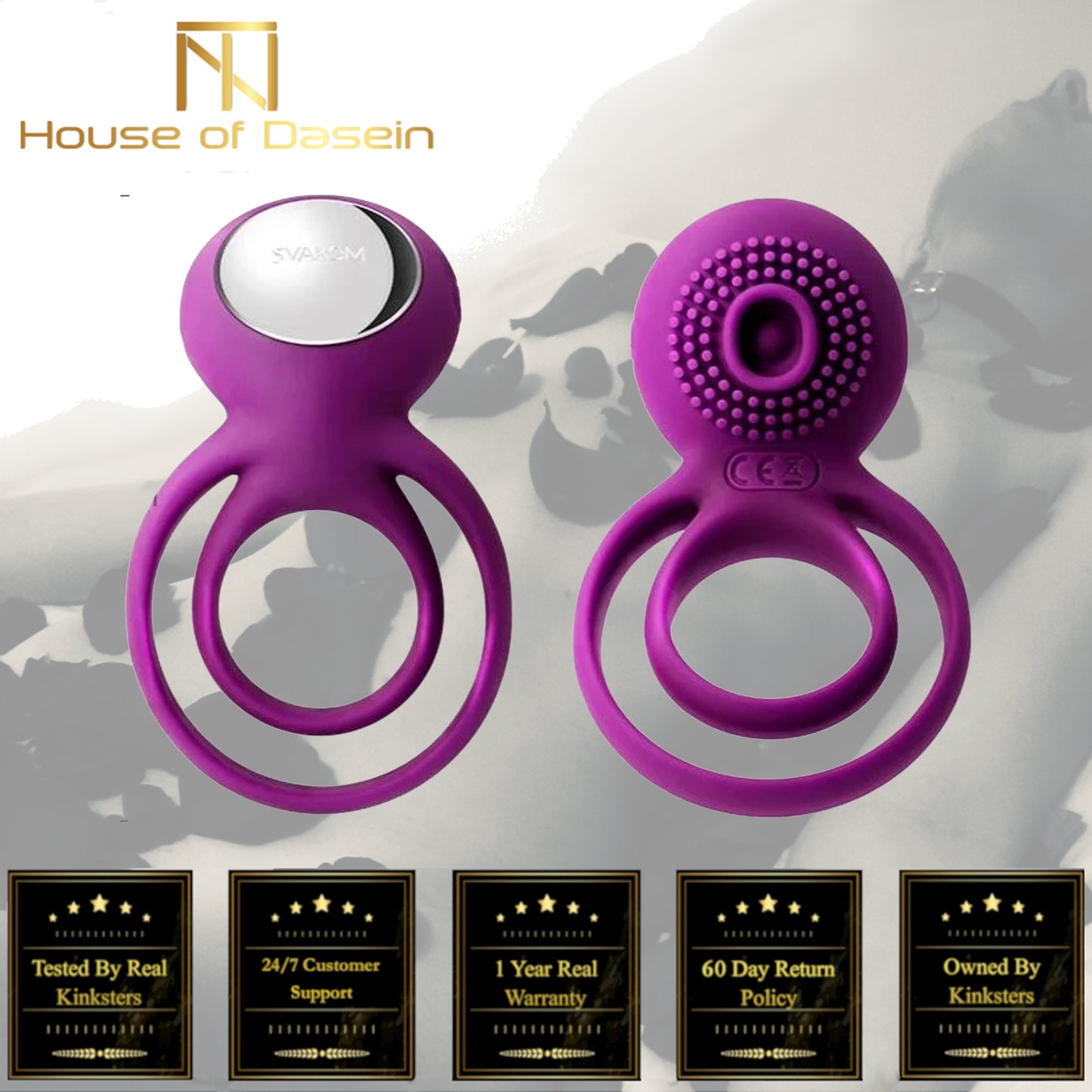 Svakom Tammy Double Cock Ring Clitoral Vibrator Couples