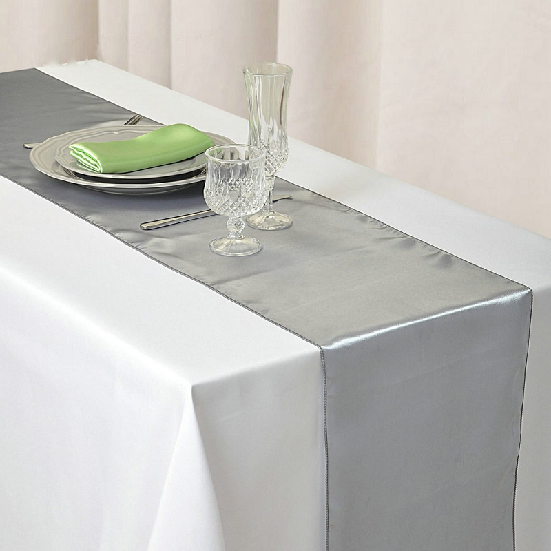 30X275cm Satin Table Runner Wedding Party Supplies Home Decor