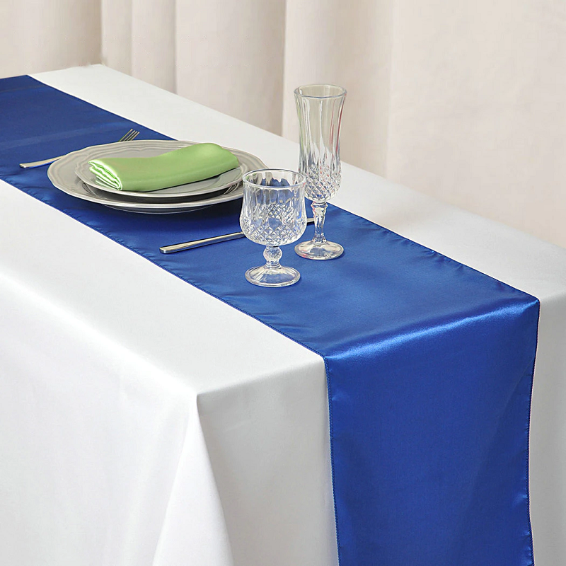 30X275cm Satin Table Runner Wedding Party Supplies Home Decor