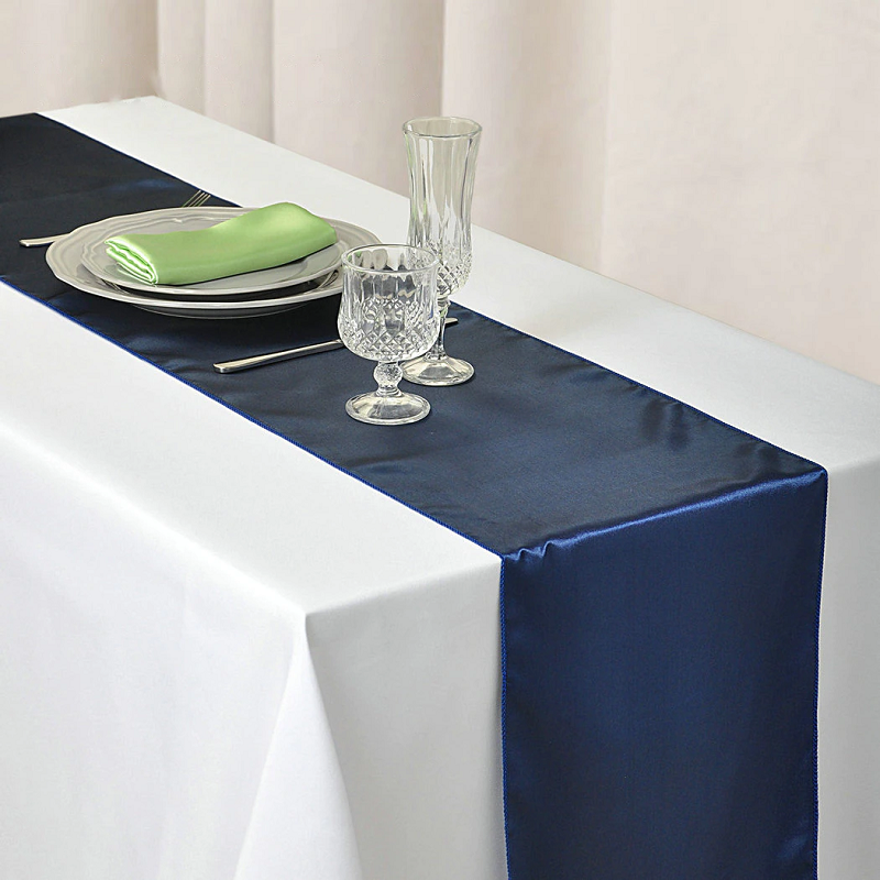 30X275cm Satin Table Runner Wedding Party Supplies Home Decor