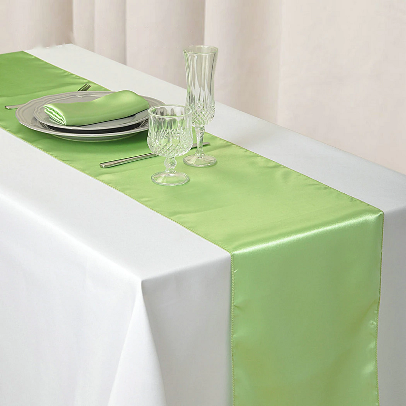30X275cm Satin Table Runner Wedding Party Supplies Home Decor
