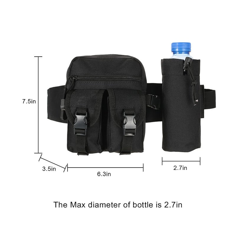 Tactical Molle Bag Waist Fanny Pack Hiking Fishing Hunting Bags Sports Hip Belt Outdoor Travel Military Equipment Gear B