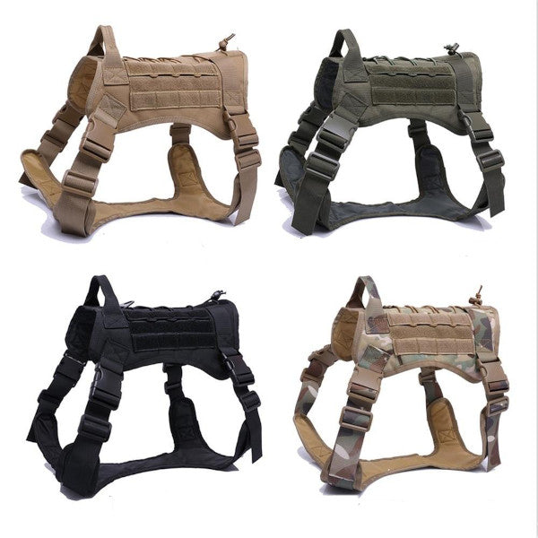 Tactical Dog Harness Vest With Handle Leash