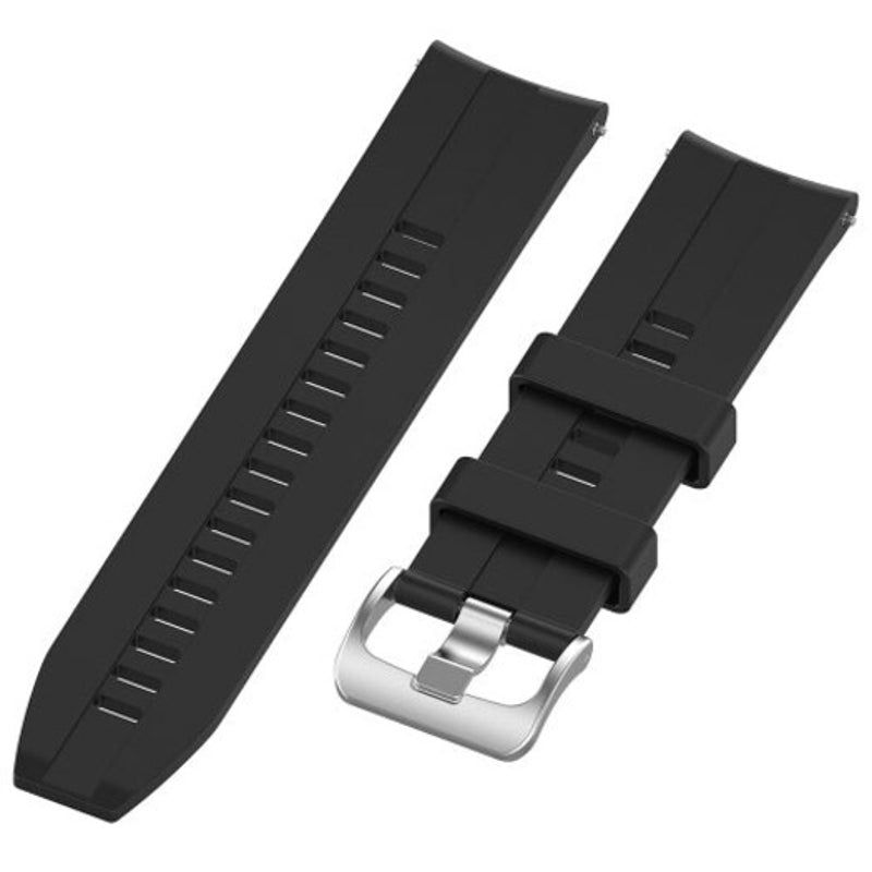 Silicone Replacement Wristband Watch Strap For Huawei Gt 2 Smartwatch 46Mm Black