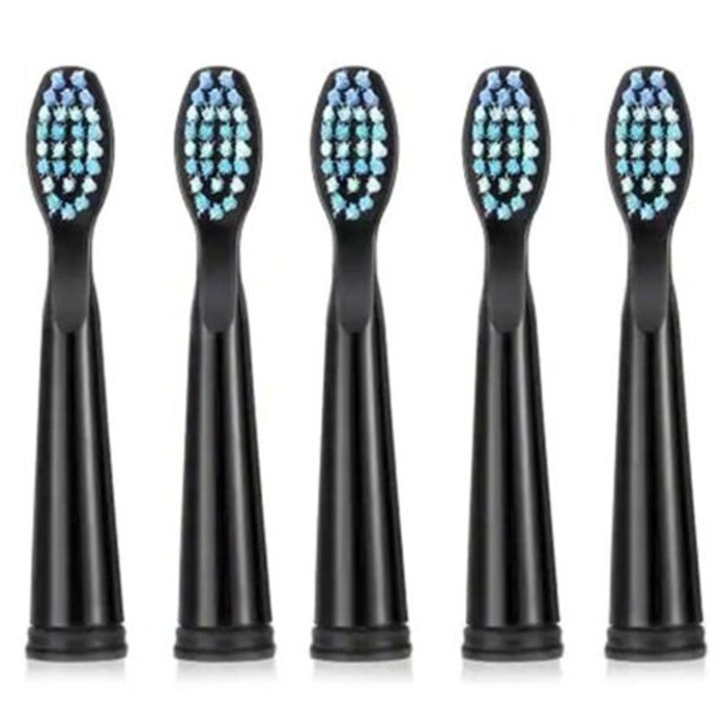 Teeteck Sg 949 Electric Toothbrush Replacement Head 5Pcs Black