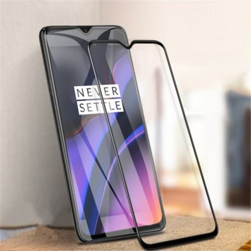Tempered Glass Film For Oneplus 7 / 6T 2Pcs Black