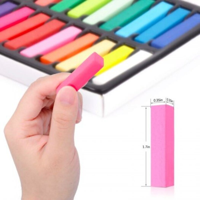 Temporary 24 Colors Crayons For Hair Non Toxic Chalk Dye Pastels Stick Diy Styling Tools