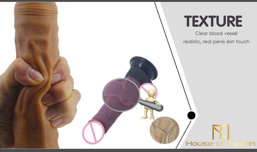 23Cm Silicone Realistic Dildo Butt Plug Anal Pink