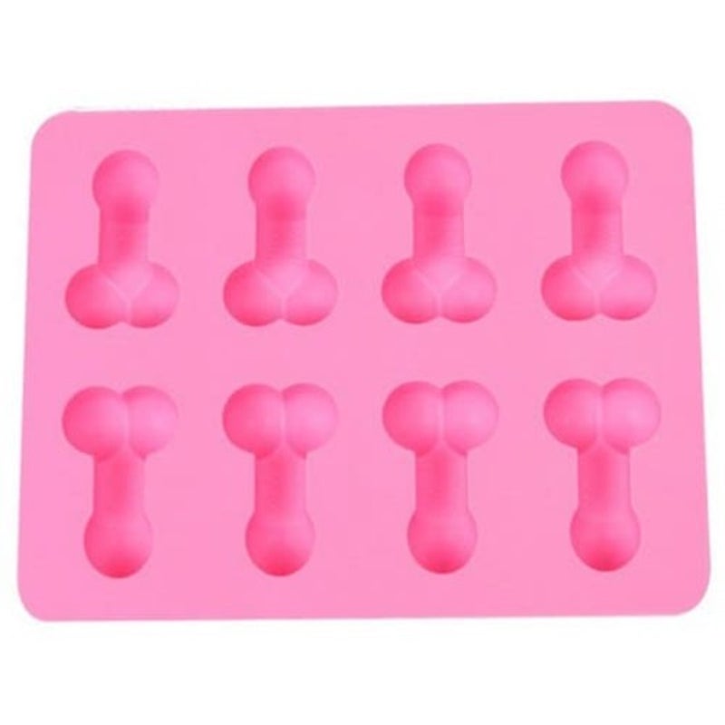 The 8 Even Taste Silicone Cake Chocolate Biscuits Ice Tray Mold Pink