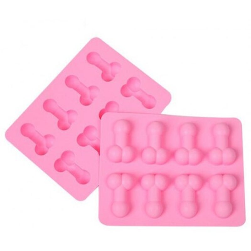 The 8 Even Taste Silicone Cake Chocolate Biscuits Ice Tray Mold Pink