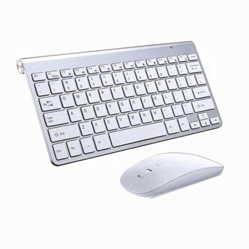 Wireless Keyboard Mouse Compact Set For Ios Windows Android Office Supplies