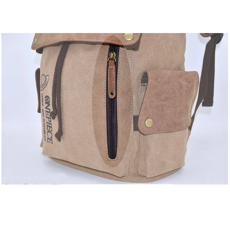 The New One Piece Naruto Anime Peripheral Backpack Shoulder Bag Primary And Secondary School Students Canvas Gifts