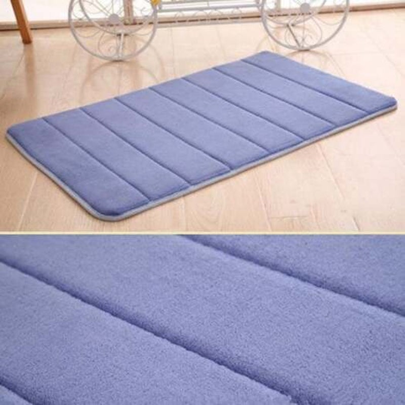 Thick Memory Foam Mat Water Absorbent Non Slip Bath Pad Home Doormat Fern Green