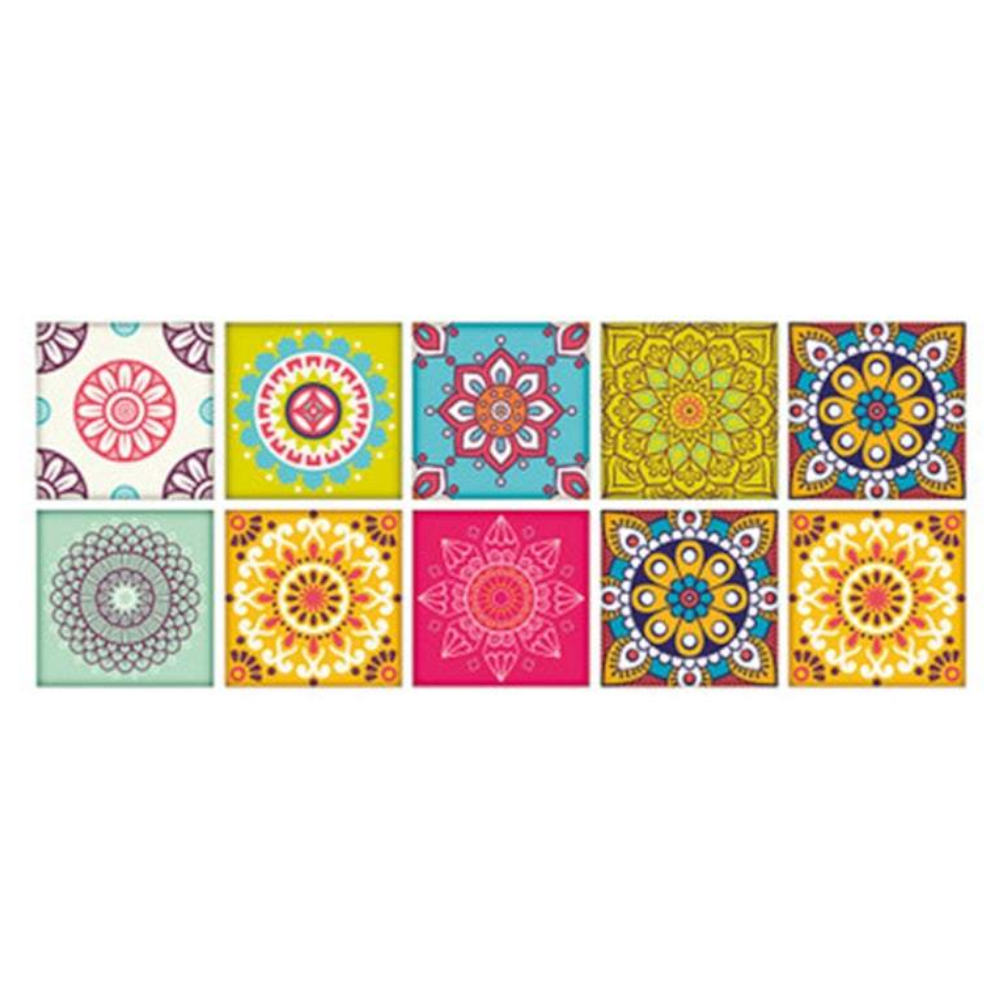 Tile Stickers Moroccan Style Wall 10Pcs / Set Self Adhesive Dcor 15X15cm