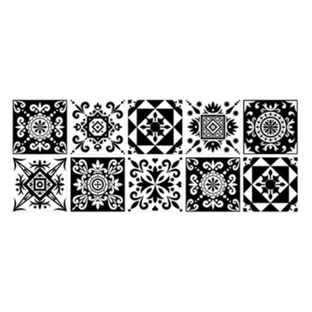 Tile Stickers Moroccan Style Wall 10Pcs / Set Self Adhesive Dcor 15X15cm