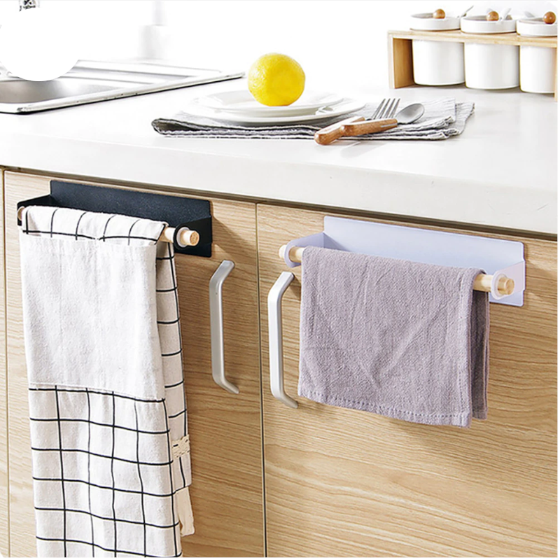Toilet Roll Paper Towel Holder Storage Rack Tissue Hanger For Kitchen Bathroom