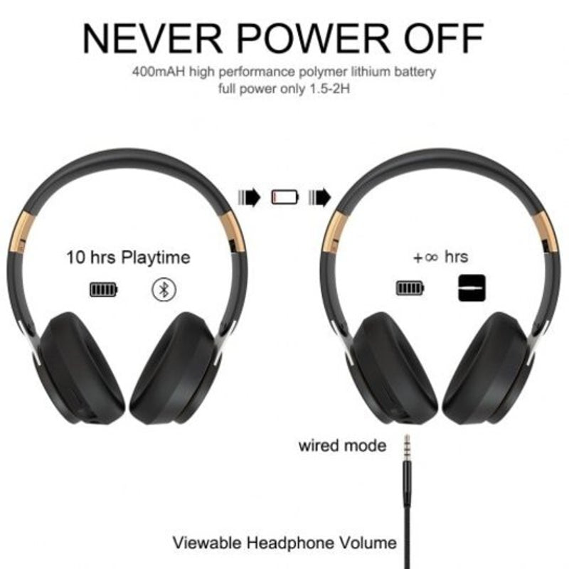 07S Wireless Headphones Bluetooth V5.0 Headset Foldable Earphone White
