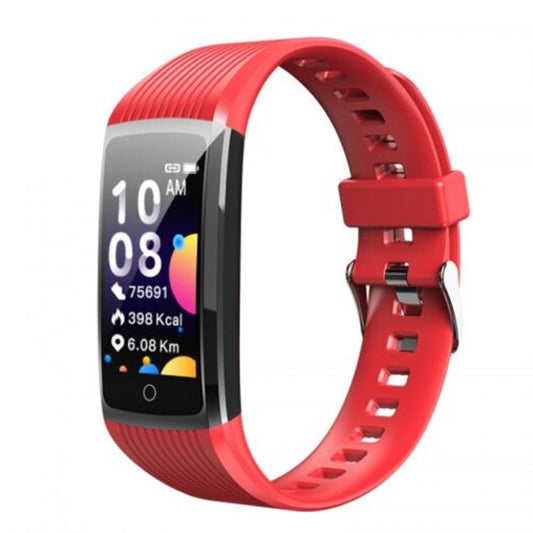 R12 Smart Sport Men Women Bracelet Wristband Color Call Message Step Usb Band Red