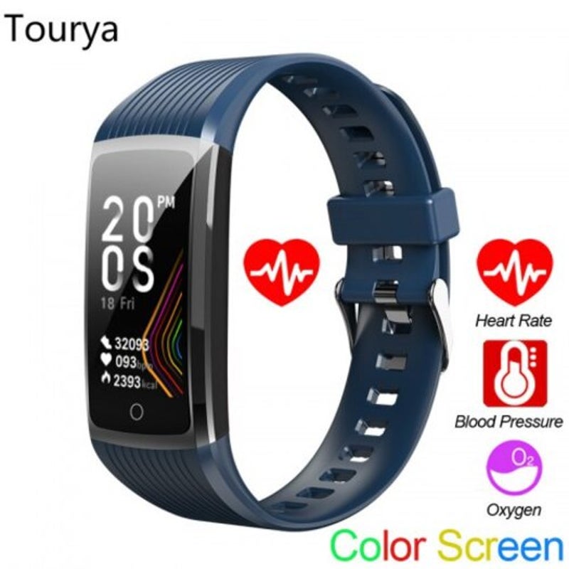 R12 Smart Sport Men Women Bracelet Wristband Color Call Message Step Usb Band Red