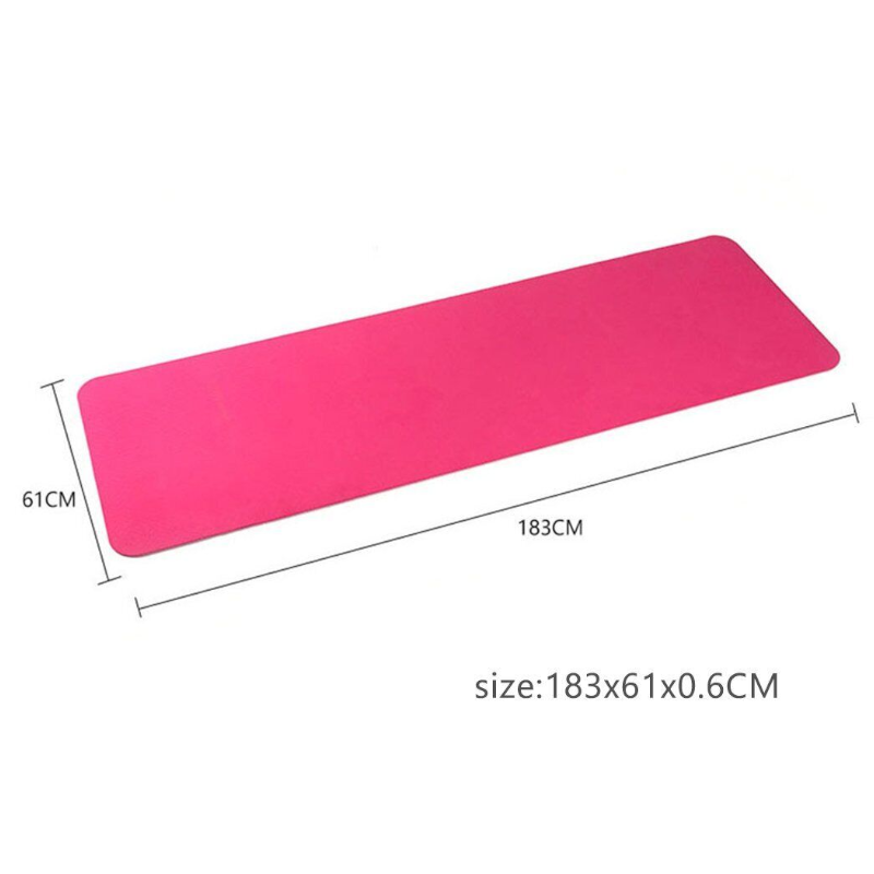 Tpe Exercise Yoga Mat Non-Slip Gym Fitness Pilates Workouts Thick Pad Mats