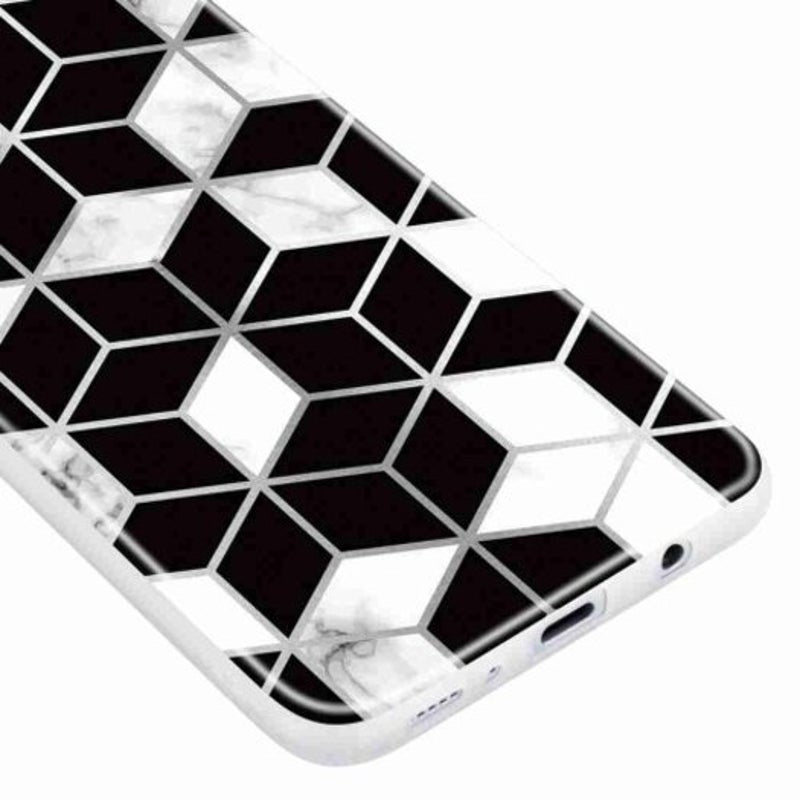 Tpu Geometric Marble Painted Phone Case For Samsung Galaxy A20s Multi J
