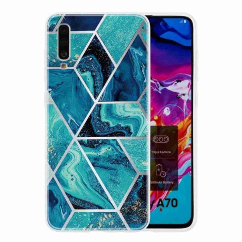 Tpu Geometric Marble Painted Phone Case For Samsung Galaxy A70 / 2019 Multi