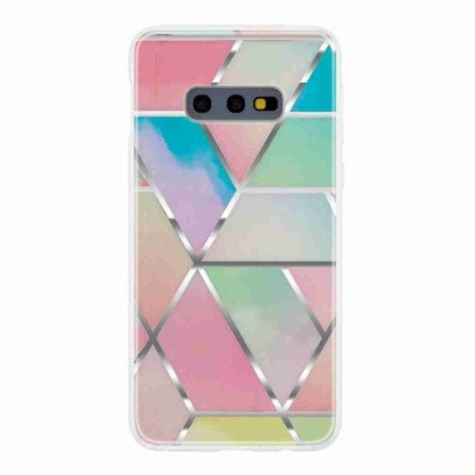 Tpu Geometric Marble Painted Phone Case For Samsung Galaxy S10e / Lite Multi B