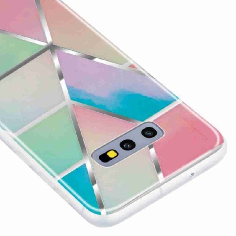 Tpu Geometric Marble Painted Phone Case For Samsung Galaxy S10e / Lite Multi B