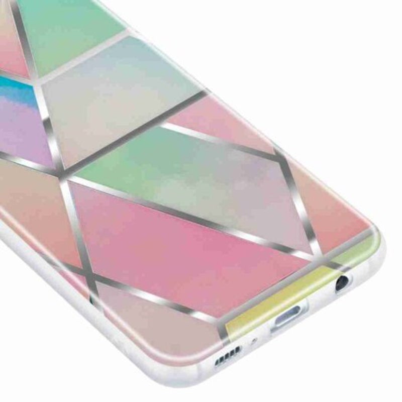 Tpu Geometric Marble Painted Phone Case For Samsung Galaxy S10e / Lite Multi B